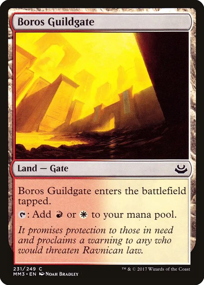 2017 Modern Masters 2017 Boros Guildgate common #231 common card image