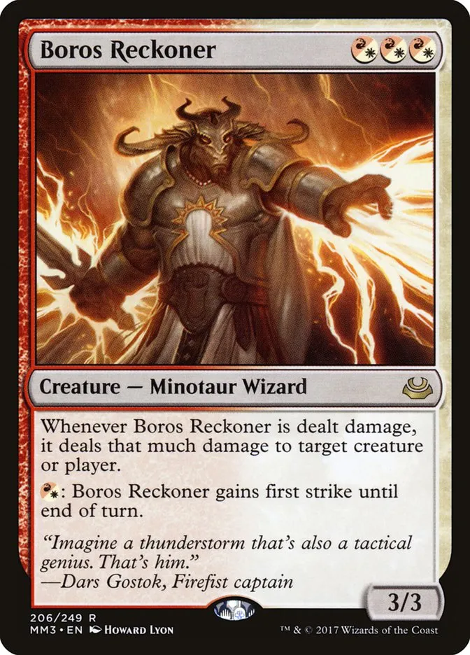 2017 Modern Masters 2017 Boros Reckoner rare #206 rare card image