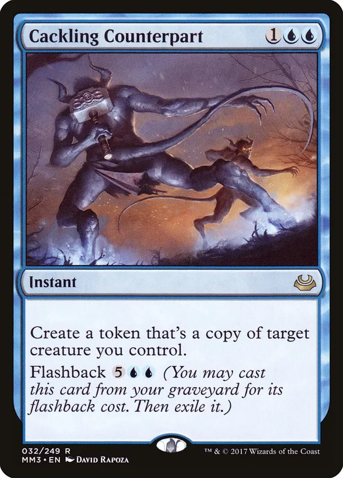 2017 Modern Masters 2017 Cackling Counterpart rare #32 rare card image