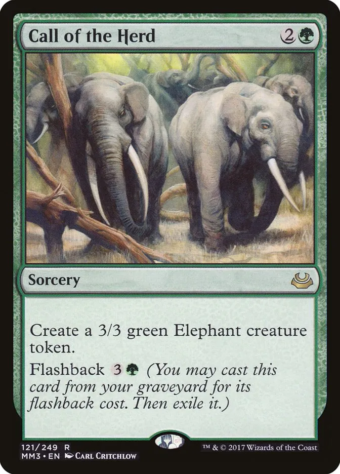 2017 Modern Masters 2017 Call of the Herd #121 rare card image