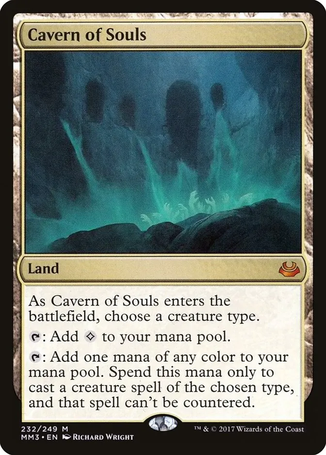 2017 Modern Masters 2017 Cavern of Souls #232 mythic card image