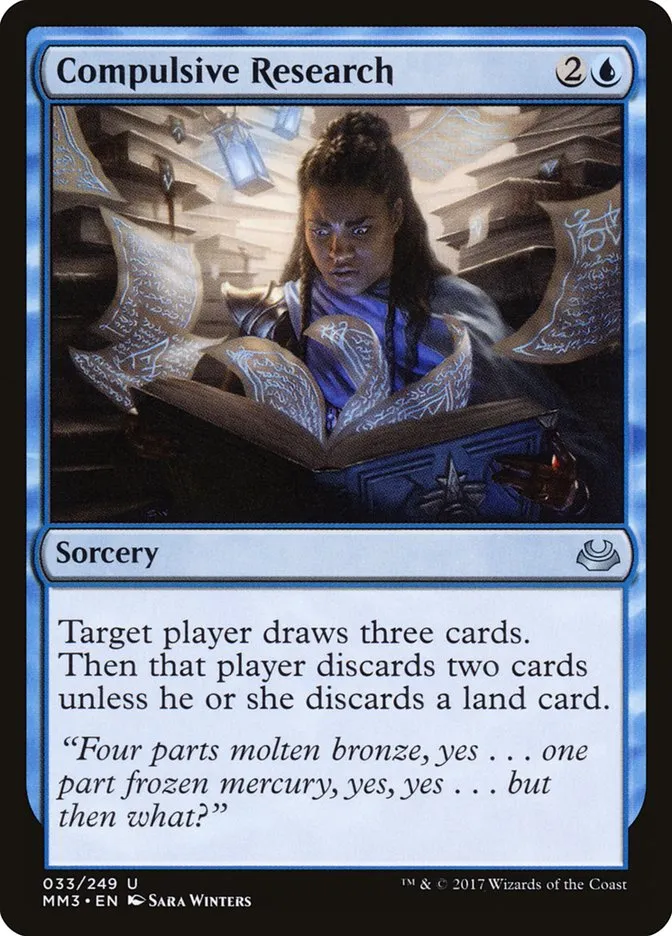 2017 Modern Masters 2017 Compulsive Research uncommon #33 uncommon card image