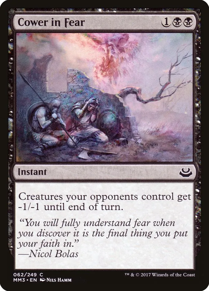 2017 Modern Masters 2017 Cower in Fear common #62 common card image