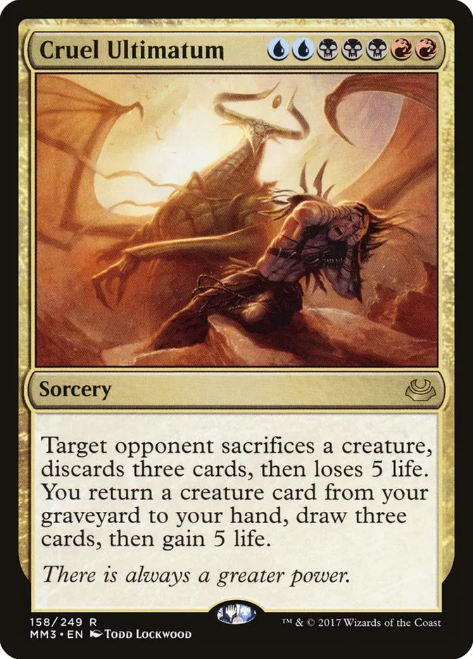 2017 Modern Masters 2017 Cruel Ultimatum #158 rare card image