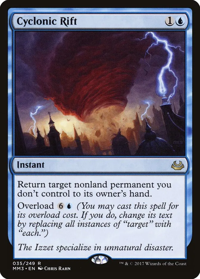 2017 Modern Masters 2017 Cyclonic Rift rare #35 rare card image