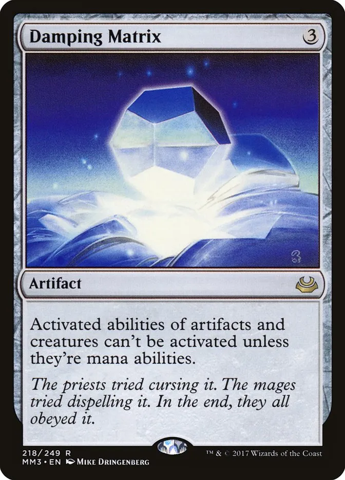 2017 Modern Masters 2017 Damping Matrix rare #218 rare card image