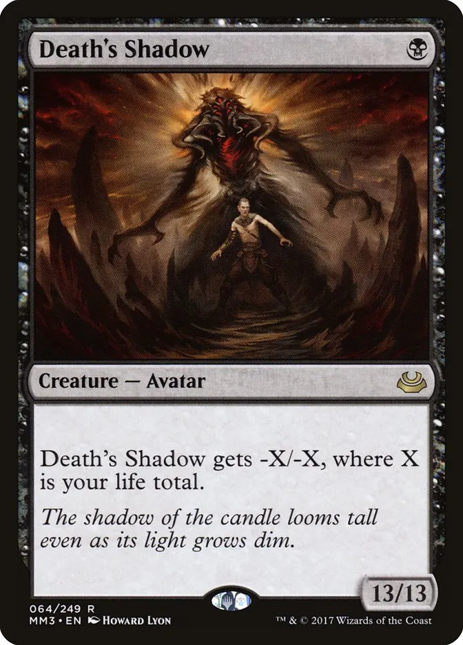 2017 Modern Masters 2017 Death's Shadow rare #64 rare card image