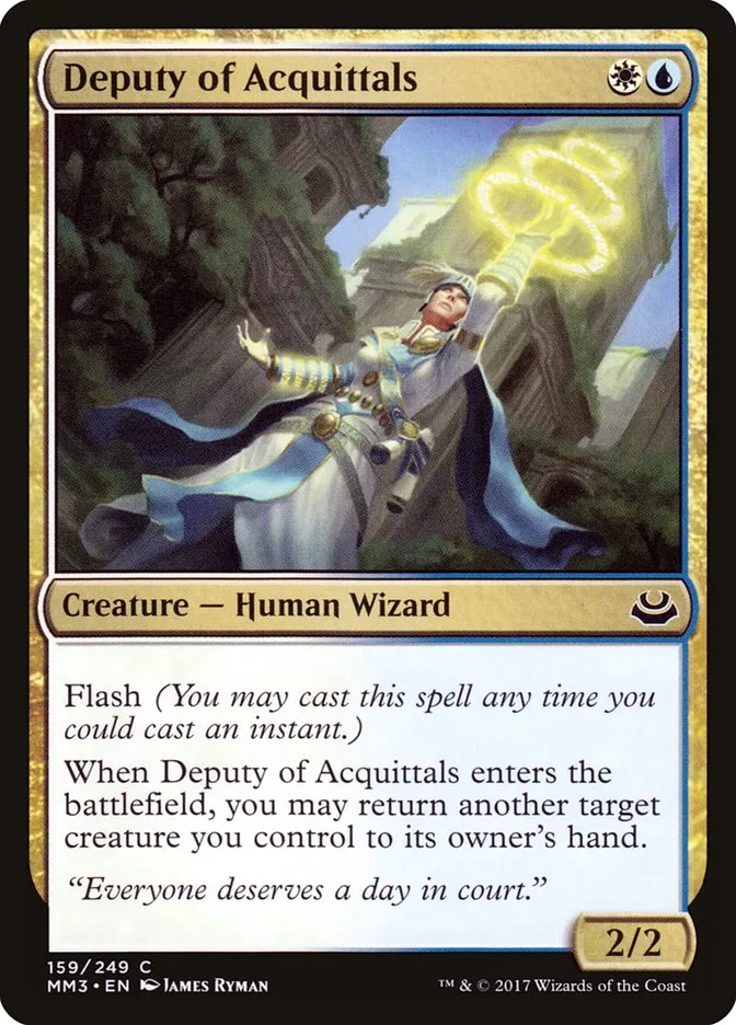 2017 Modern Masters 2017 Deputy of Acquittals #159 common card image