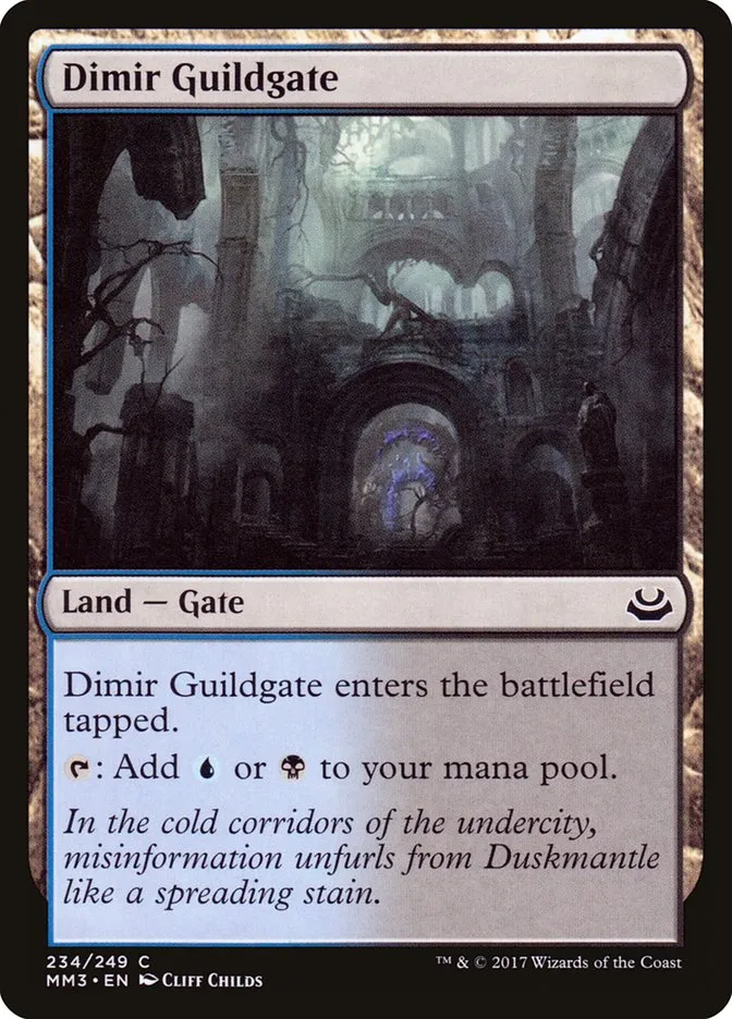 2017 Modern Masters 2017 Dimir Guildgate common #234 common card image