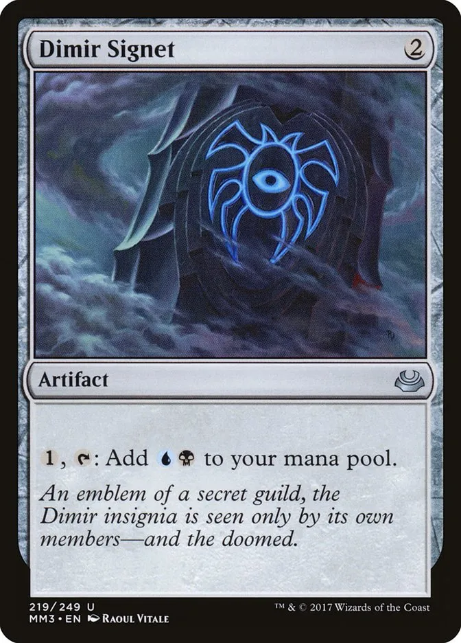 2017 Modern Masters 2017 Dimir Signet uncommon #219 uncommon card image