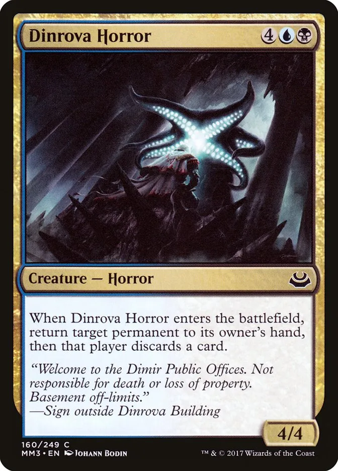 2017 Modern Masters 2017 Dinrova Horror common #160 common card image