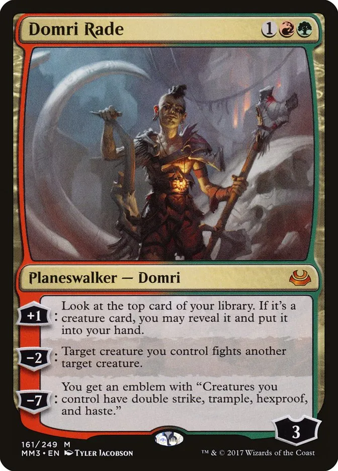 2017 Modern Masters 2017 Domri Rade #161 mythic card image