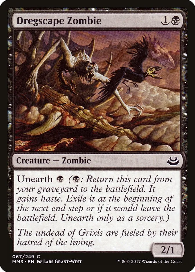 2017 Modern Masters 2017 Dregscape Zombie common #67 common card image
