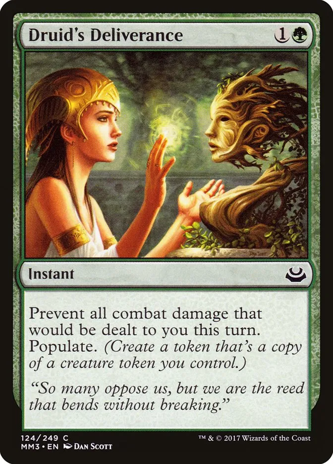 2017 Modern Masters 2017 Druid's Deliverance common #124 common card image