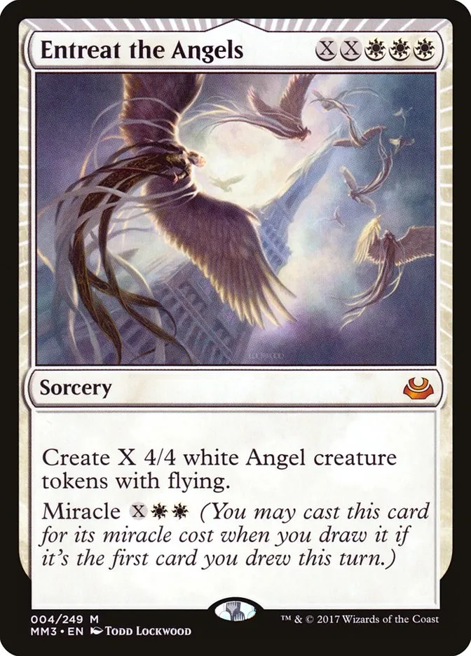 2017 Modern Masters 2017 Entreat the Angels #4 mythic card image