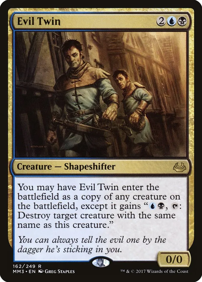 2017 Modern Masters 2017 Evil Twin #162 rare card image