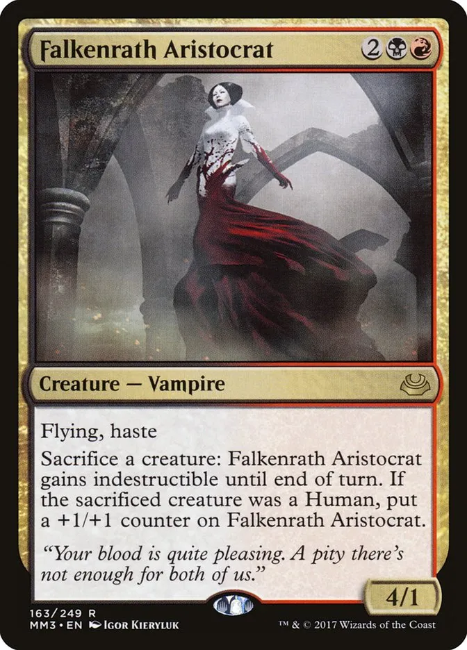 2017 Modern Masters 2017 Falkenrath Aristocrat #163 rare card image