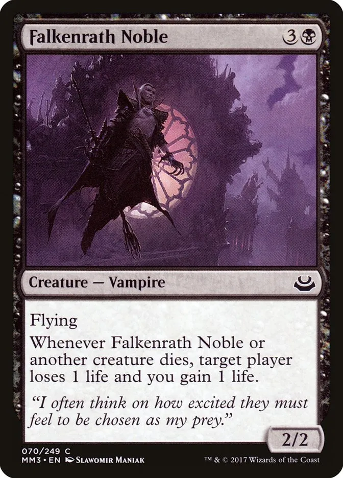 2017 Modern Masters 2017 Falkenrath Noble common #70 common card image