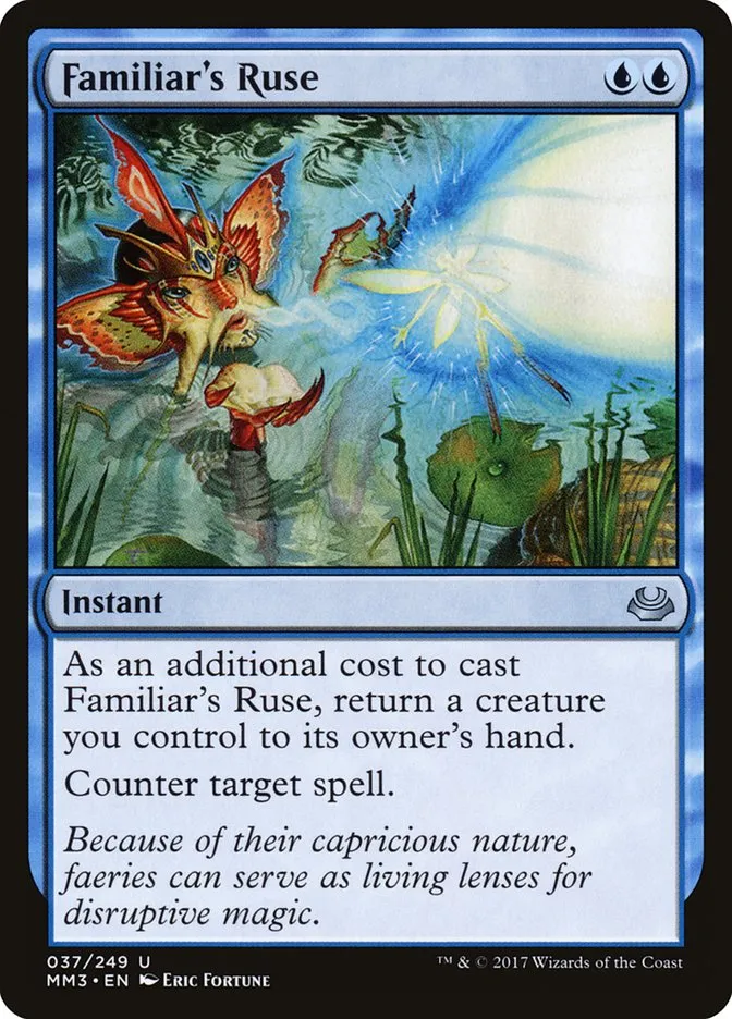 2017 Modern Masters 2017 Familiar's Ruse #37 uncommon card image