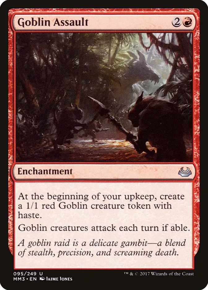 2017 Modern Masters 2017 Goblin Assault #95 uncommon card image