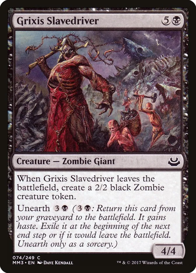 2017 Modern Masters 2017 Grixis Slavedriver #74 common card image