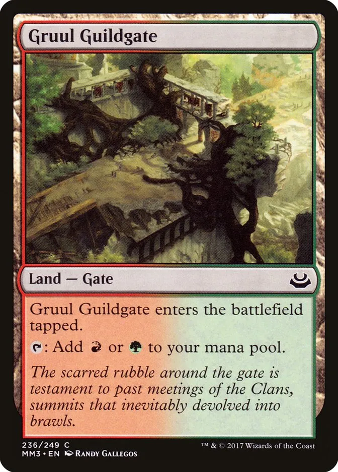 2017 Modern Masters 2017 Gruul Guildgate common #236 common card image