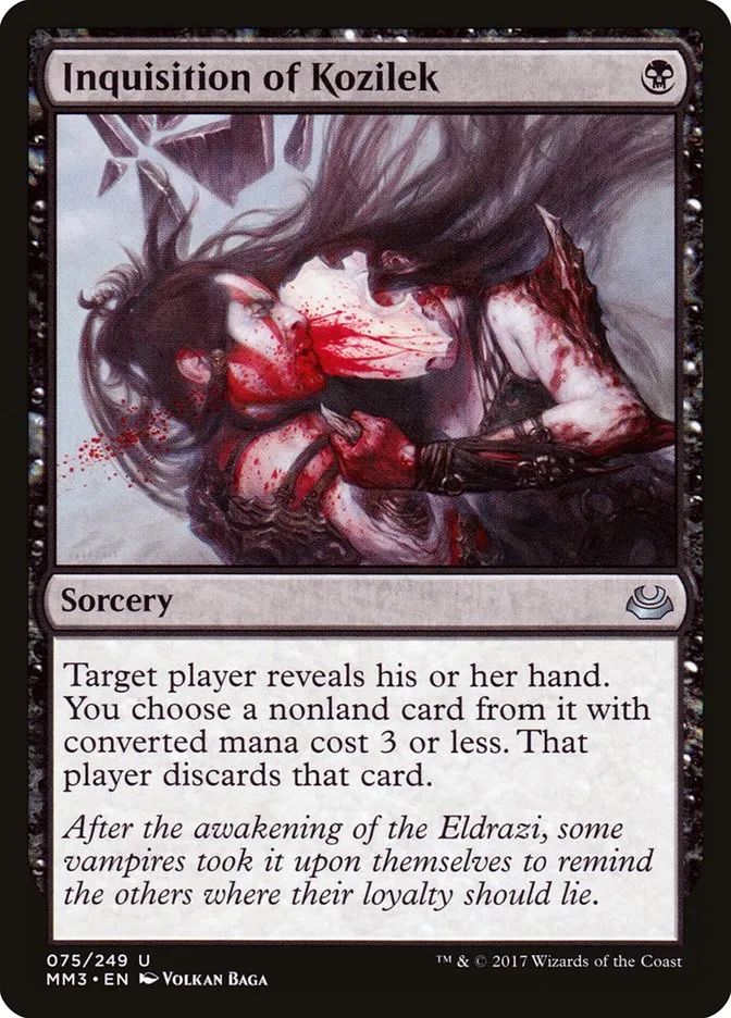 2017 Modern Masters 2017 Inquisition of Kozilek #75 uncommon card image