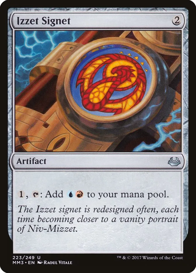 2017 Modern Masters 2017 Izzet Signet uncommon #223 uncommon card image