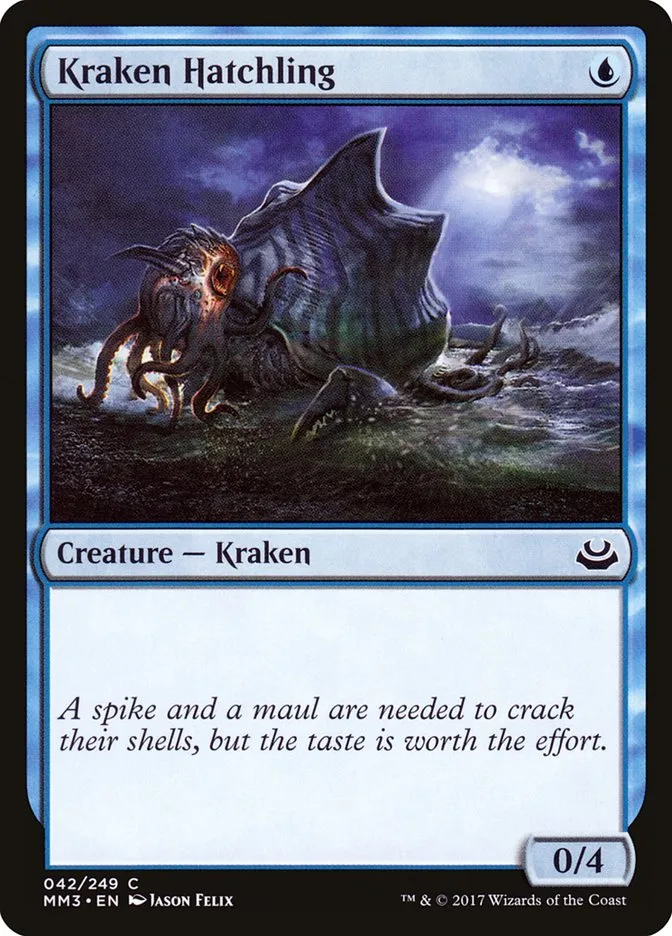 2017 Modern Masters 2017 Kraken Hatchling common #42 common card image