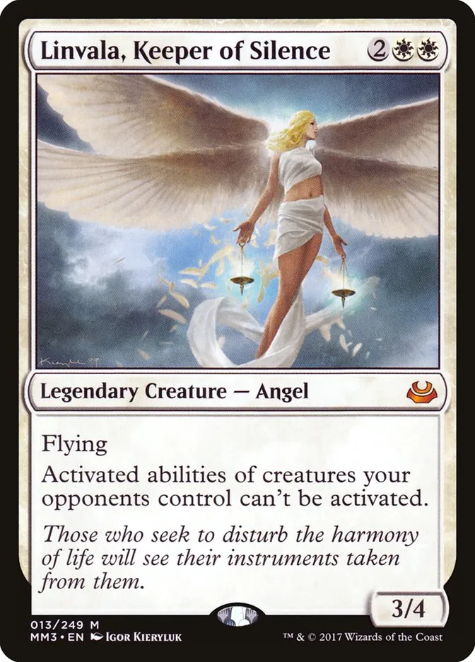2017 Modern Masters 2017 Linvala, Keeper of Silence #13 mythic card image