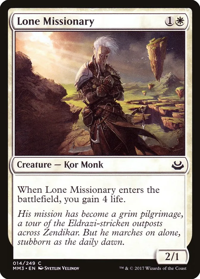 2017 Modern Masters 2017 Lone Missionary common #14 common card image
