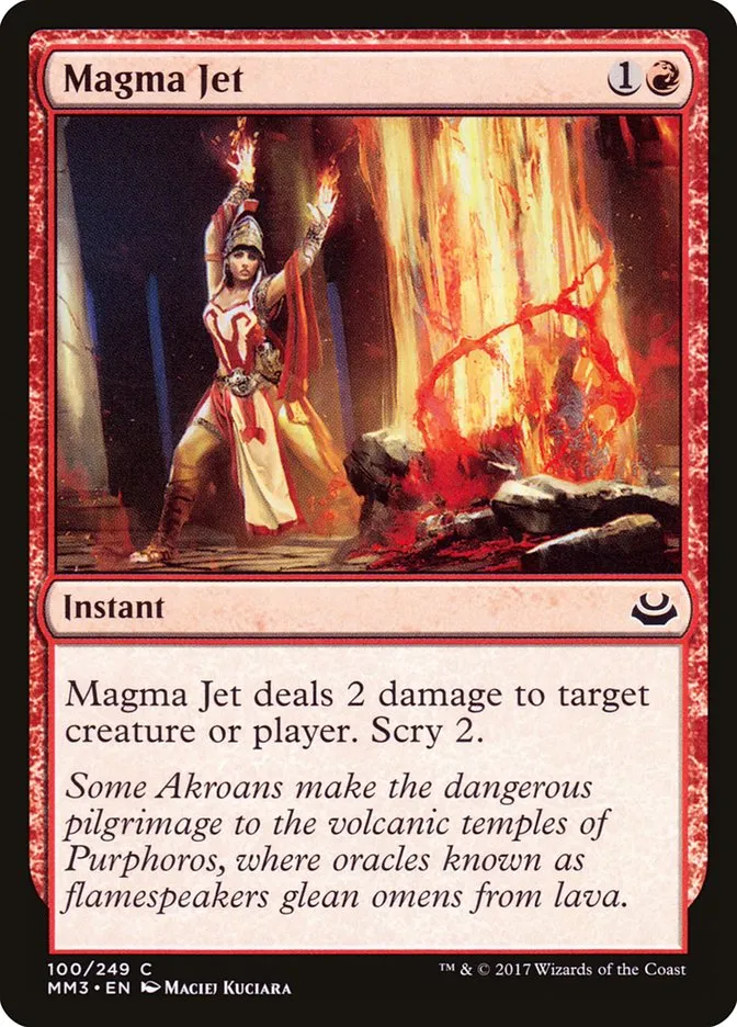 2017 Modern Masters 2017 Magma Jet common #100 common card image