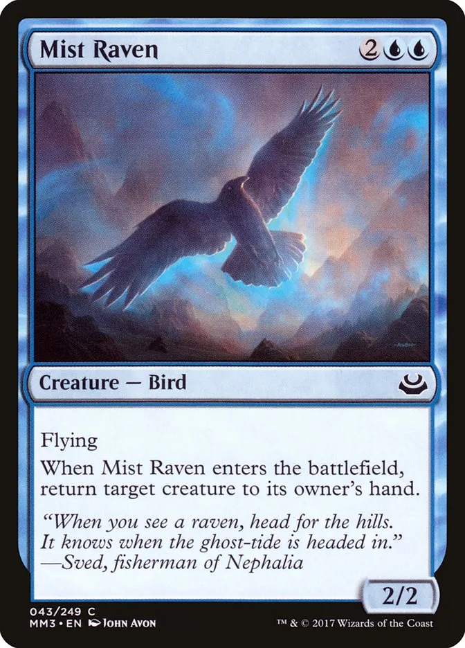 2017 Modern Masters 2017 Mist Raven common #43 common card image