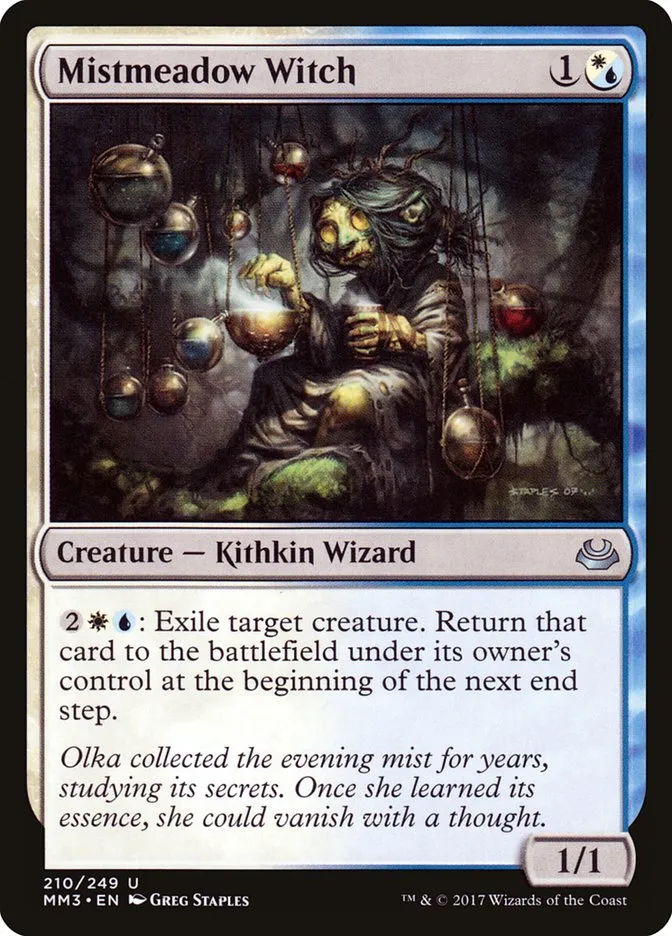 2017 Modern Masters 2017 Mistmeadow Witch uncommon #210 uncommon card image