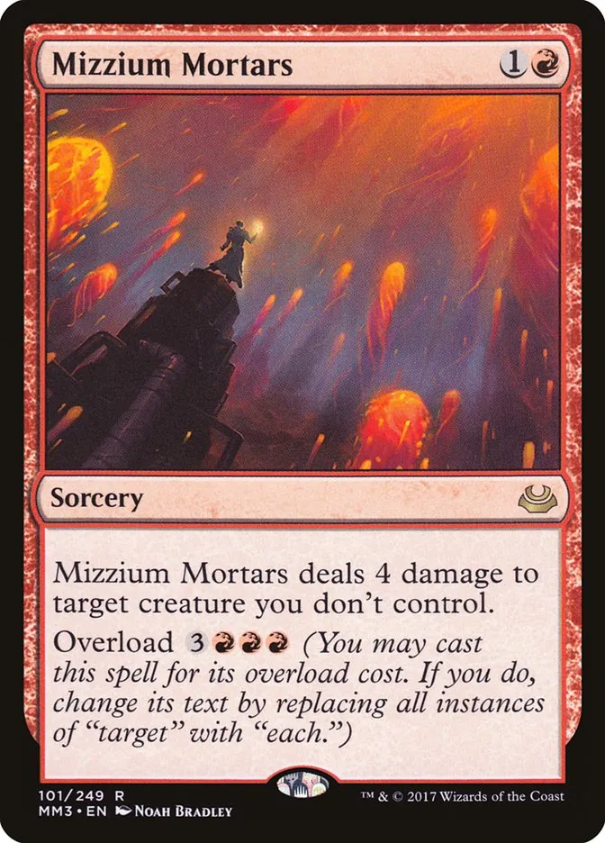2017 Modern Masters 2017 Mizzium Mortars rare #101 rare card image