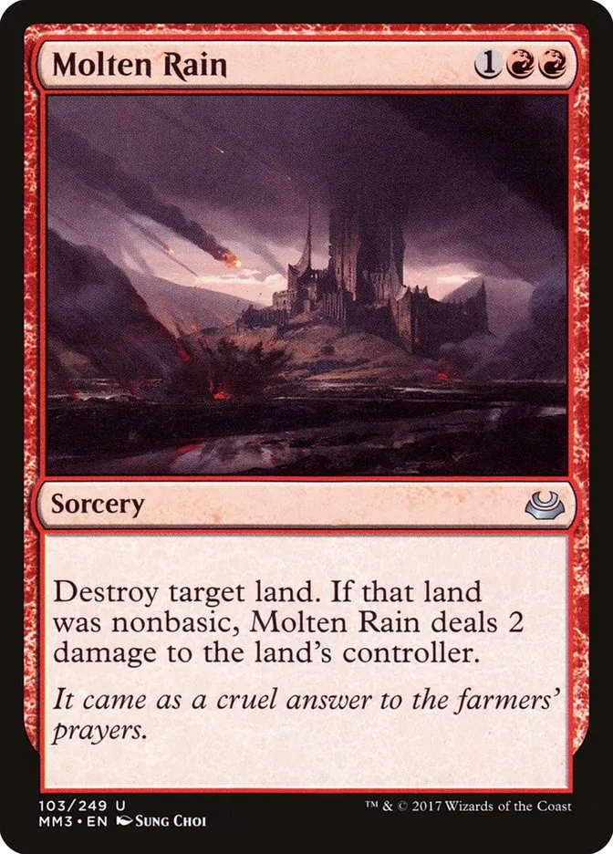 2017 Modern Masters 2017 Molten Rain uncommon #103 uncommon card image