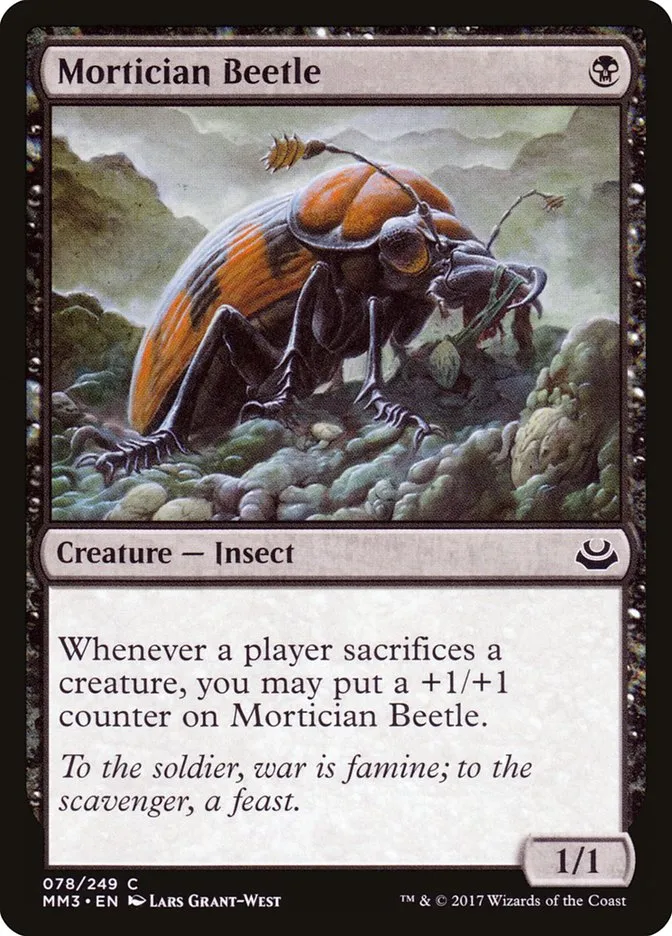 2017 Modern Masters 2017 Mortician Beetle common #78 common card image