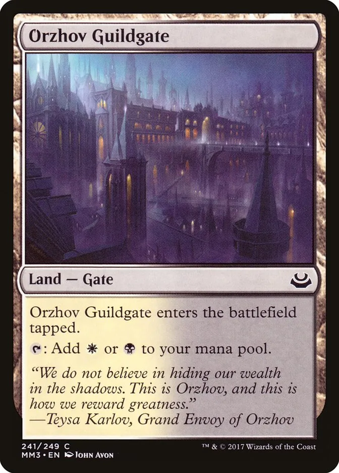 2017 Modern Masters 2017 Orzhov Guildgate common #241 common card image