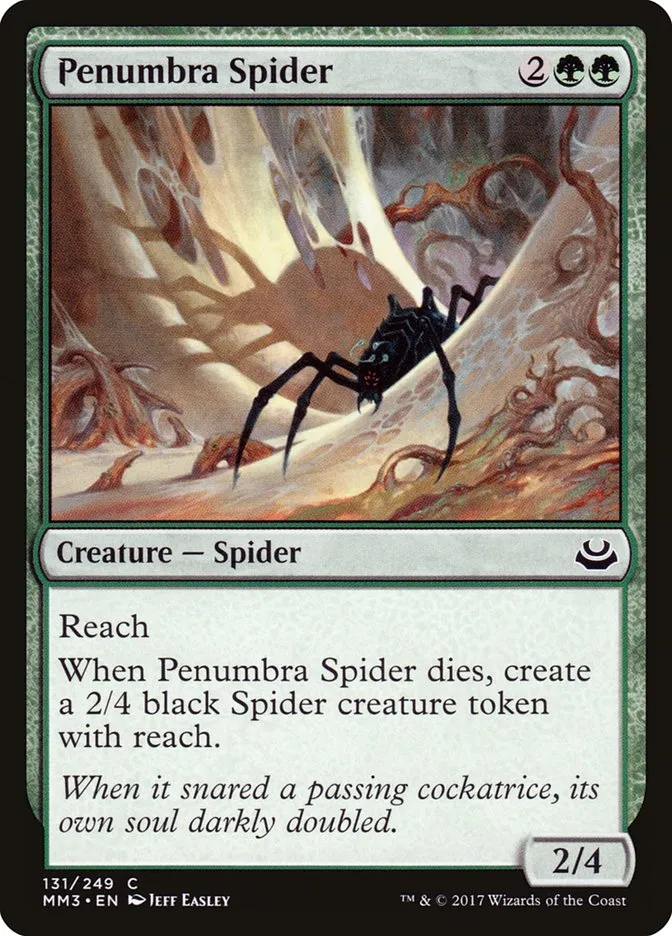 2017 Modern Masters 2017 Penumbra Spider common #131 common card image