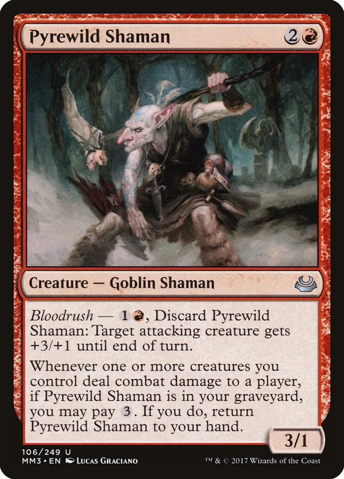 2017 Modern Masters 2017 Pyrewild Shaman uncommon #106 uncommon card image