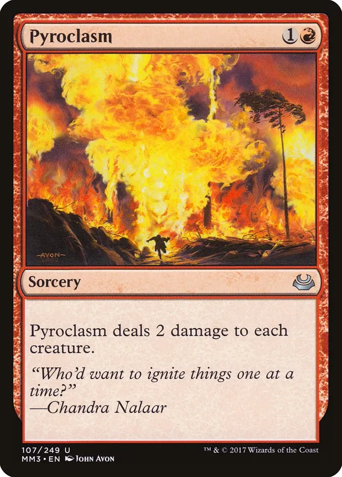 2017 Modern Masters 2017 Pyroclasm uncommon #107 uncommon card image