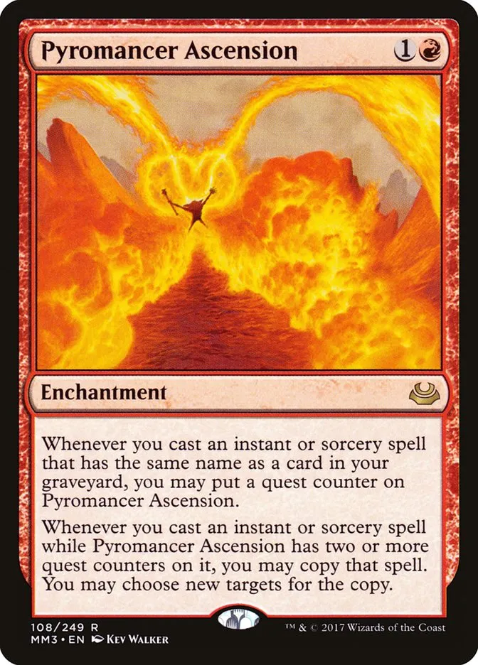 2017 Modern Masters 2017 Pyromancer Ascension rare #108 rare card image