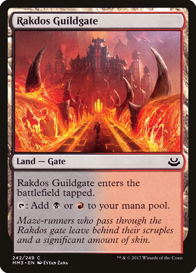 2017 Modern Masters 2017 Rakdos Guildgate common #242 common card image