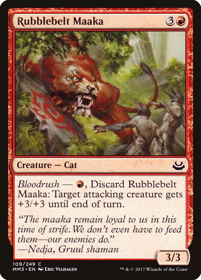 2017 Modern Masters 2017 Rubblebelt Maaka common #109 common card image