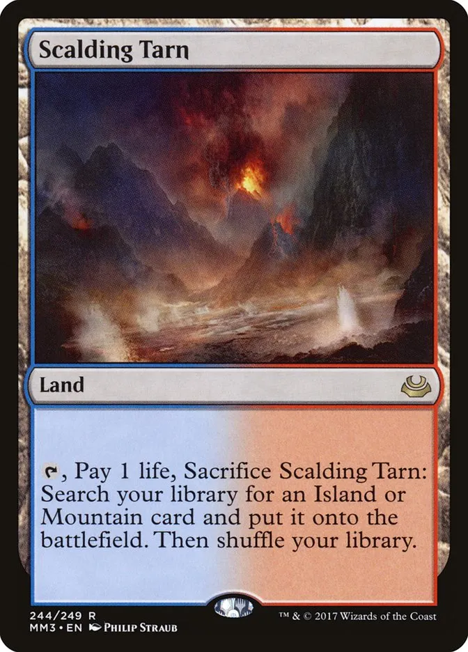 2017 Modern Masters 2017 Scalding Tarn rare #244 rare card image