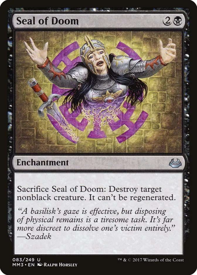 2017 Modern Masters 2017 Seal of Doom #83 uncommon card image