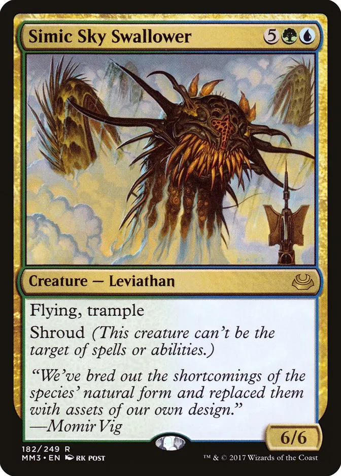 2017 Modern Masters 2017 Simic Sky Swallower rare #182 rare card image