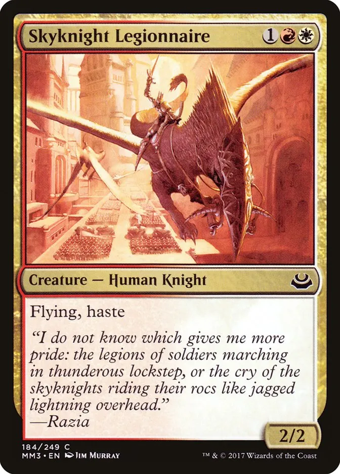 2017 Modern Masters 2017 Skyknight Legionnaire #184 common card image