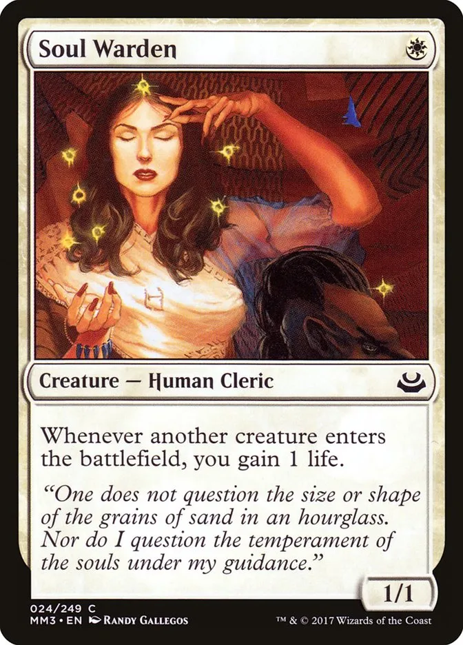 2017 Modern Masters 2017 Soul Warden common #24 common card image