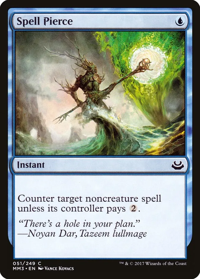 2017 Modern Masters 2017 Spell Pierce common #51 common card image